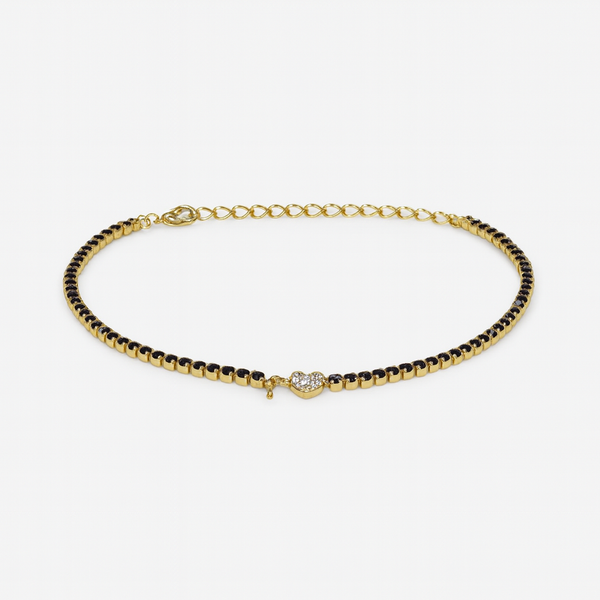 Collana Tennis Fucsia Lettera