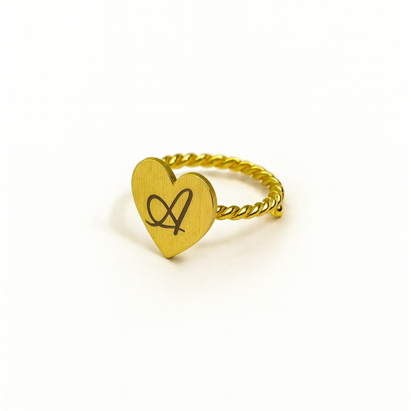 Anello Love Lettera Regolabile