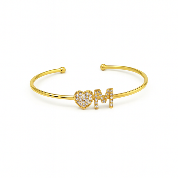 Bracciale Manetta Regolabile Lettera