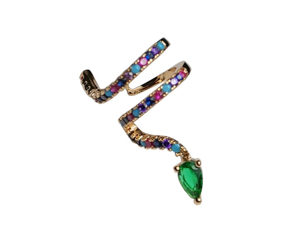 Ear cuff Snake Multicolor