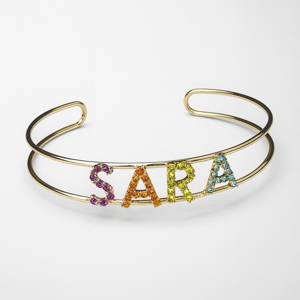 Bracciale Nome Rainbow