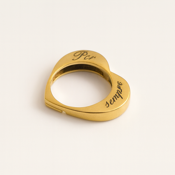 Anello Love Frase Regolabile
