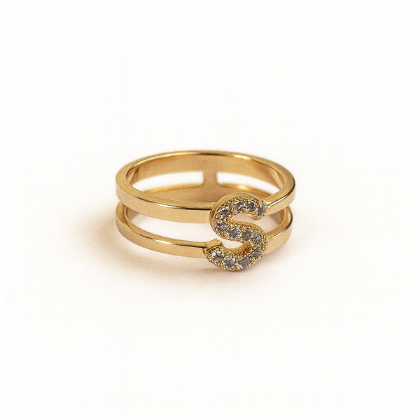 Anello Regolabile Lettera Binario