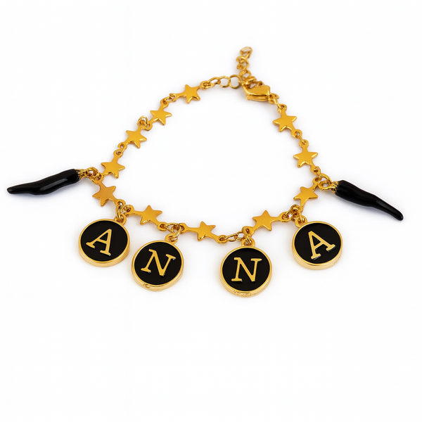 Bracciale Regolabile Nome Double Face