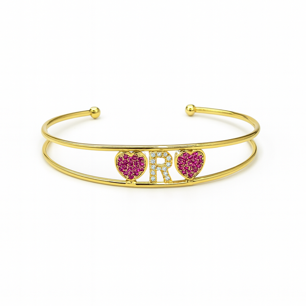 Bracciale Manetta Aperta Lettera