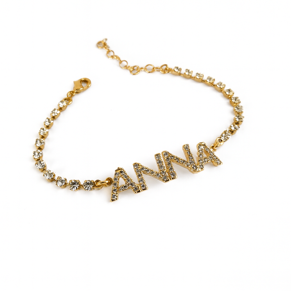 Bracciale Tennis Regolabile Nome