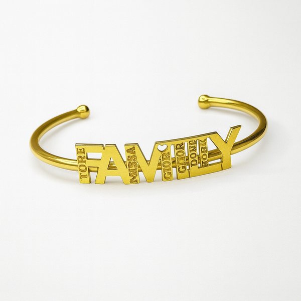 Bracciale Family Inciso Lettera