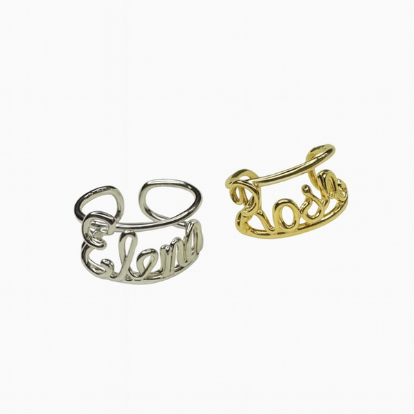 Anello Nome Corsivo