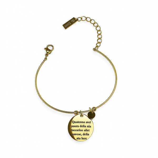 Bracciale Medaglia Inciso