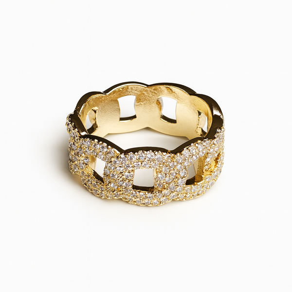 Anello Cub Super brillantinato