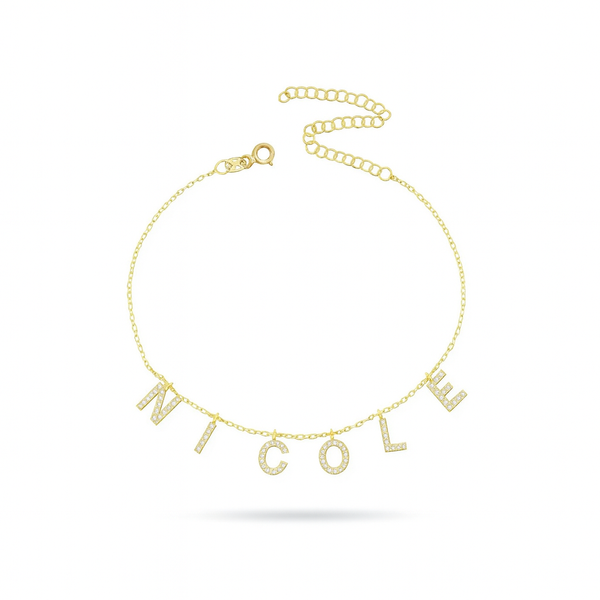 Collana Nome Personalizzato Brillantinato