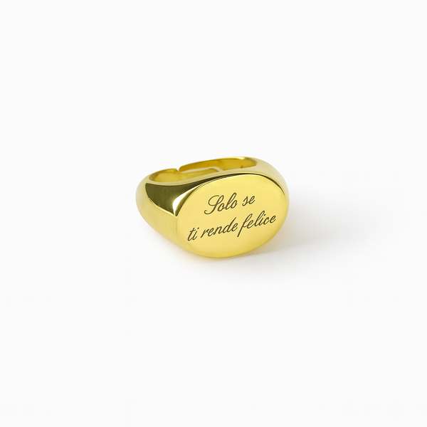 Anello Oval Personalizzato