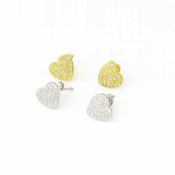 Hoops Mini Cuori 1cm (Coppia)