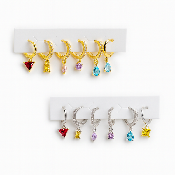 Set Hoops Rainbow (6pz)