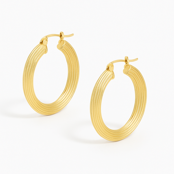 Hoops Tribal Mohican in Argento 925 (Coppia)