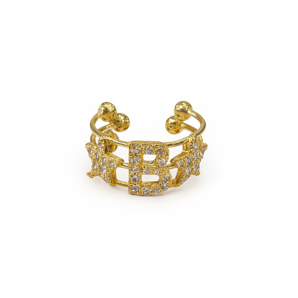 Anello Lettera Star