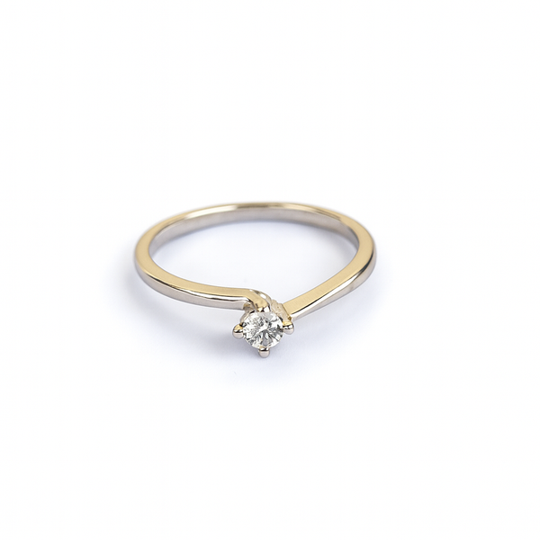 Anello Veretta Solitario Regolabile