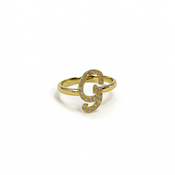 Anello Lettera Corsiva