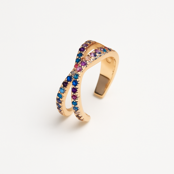 Ear cuff Intreccio Multicolor