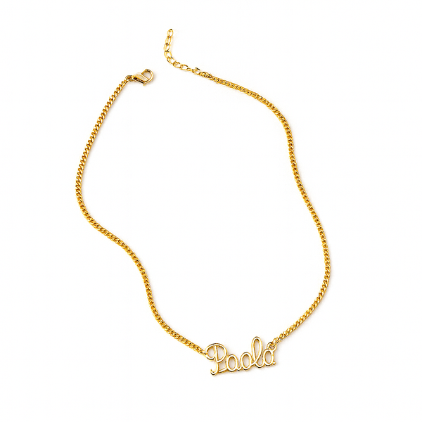 Collana Nome Metal Bizant