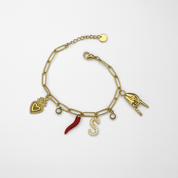Bracciale Lettera Porta Fortuna