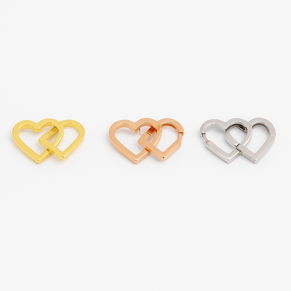 Hoops Cuore Metal (Coppia)