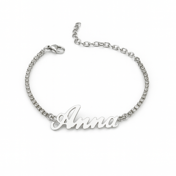 Bracciale Tennis Nome Corsivo