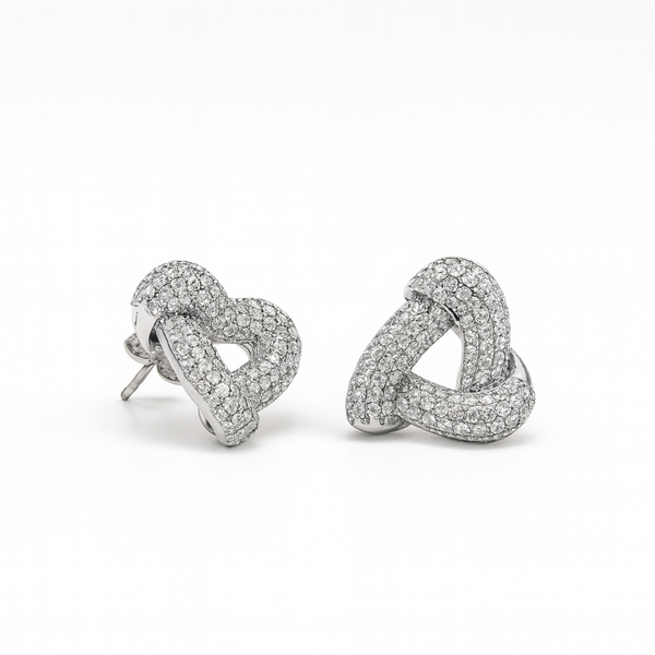 Orecchini triangle zirconati "Coppia"