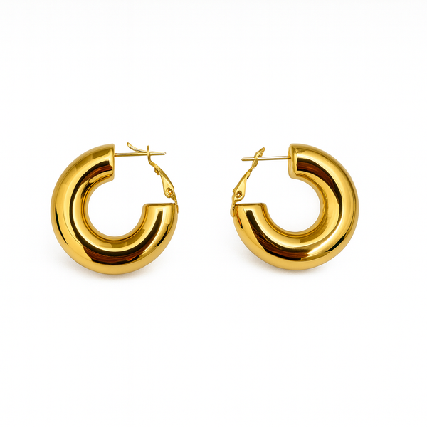 Orecchini cerchio classico "Coppia"