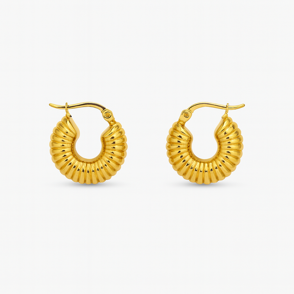 Orecchini cerchi mini vintage "Coppia"