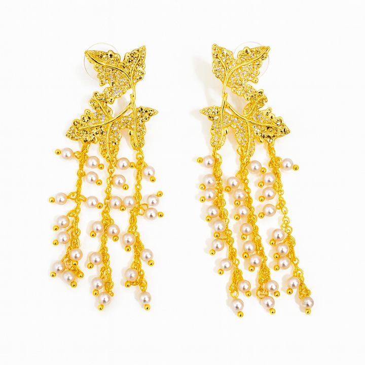 Orecchini Foglia In Oro | Confronta Prezzi - Foto 6