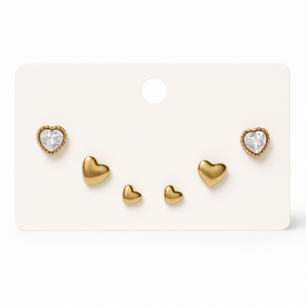 Set orecchini cuore