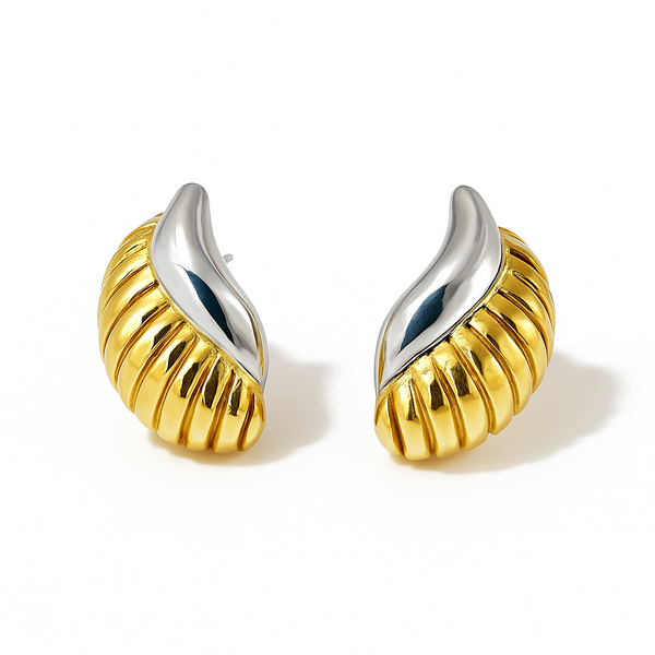 Orecchini conchiglia gold silver "Copia"