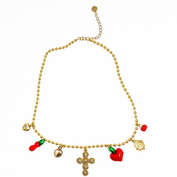 Collana croce portafortuna