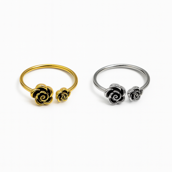 Anello rosa spazzolato