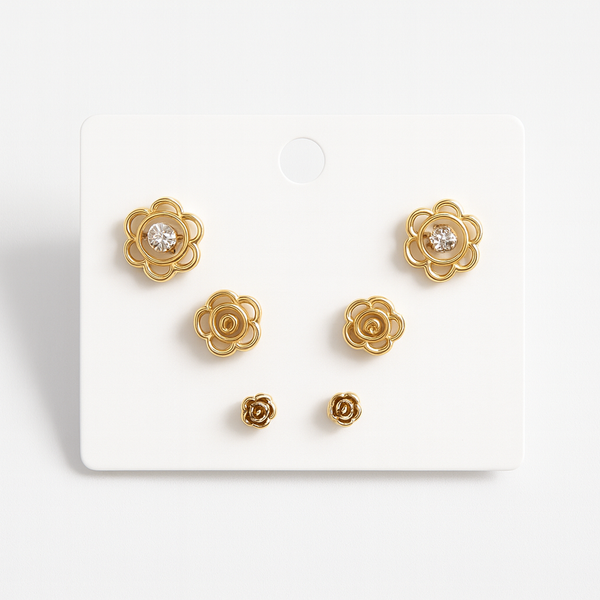 Set orecchini flower