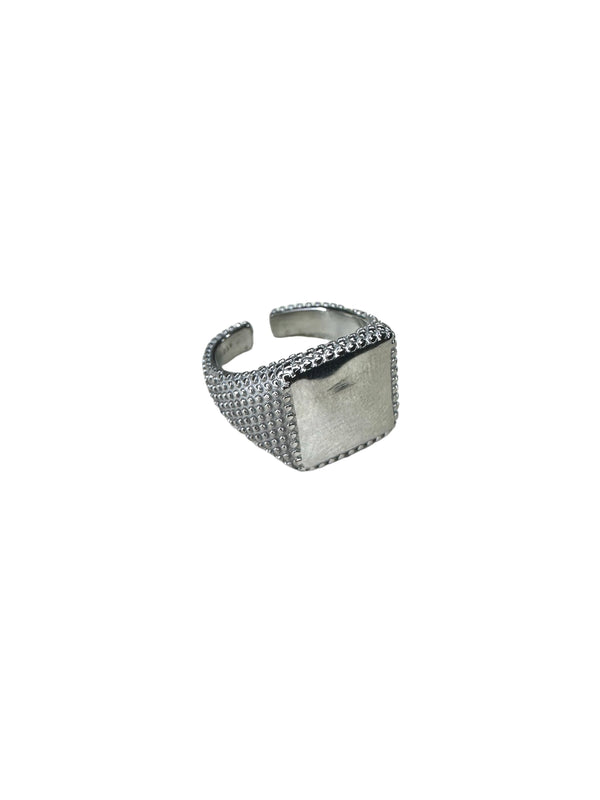 Anello Square Borchia