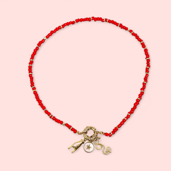 Collana Timon Lettera Metal Smile