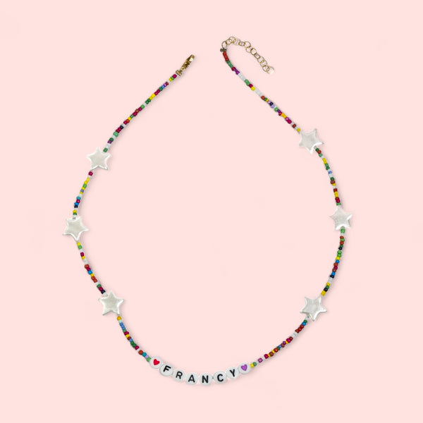 Collana Nome Star Rainbow