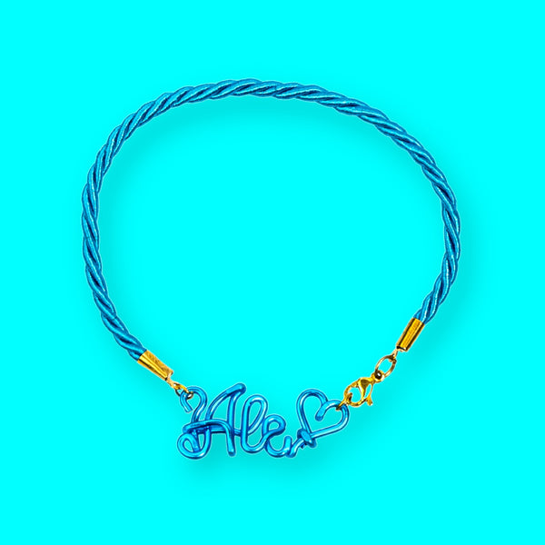 Bracciale Nome LighBlue