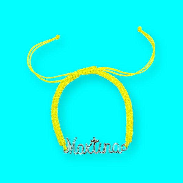 Bracciale Nome FluoCoton