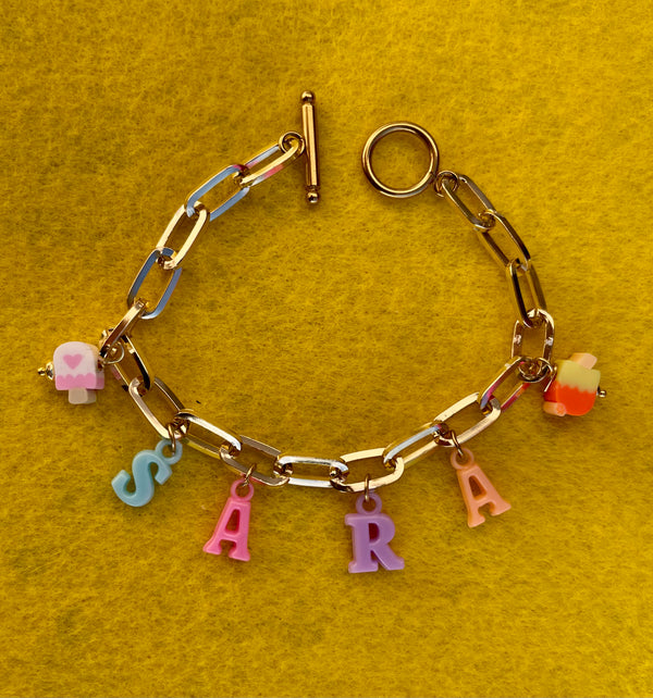 Bracciale Regolabile Nome Smile