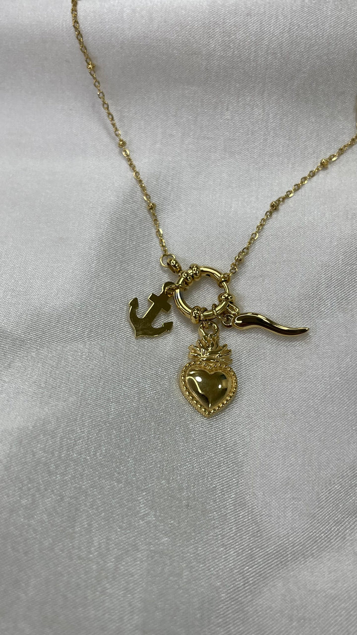 Collana Con Ferro Di Cavallo Doppio Attacco Standard Diamantato - Nada Triviàl Gioielli - Foto 4